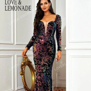 Multi Color Sequin Dress
